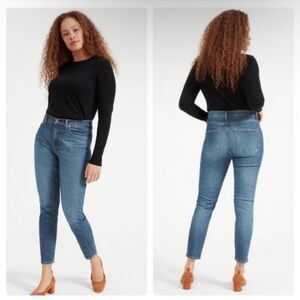 Everlane The High Rise Skinny Jean Mid Wash Blue Sz: 26